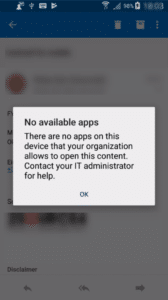 Resolving Android Intune 'No Available Apps' Error