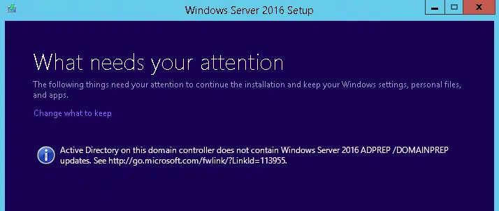 Windows2016-ADprep-domainprep-warning