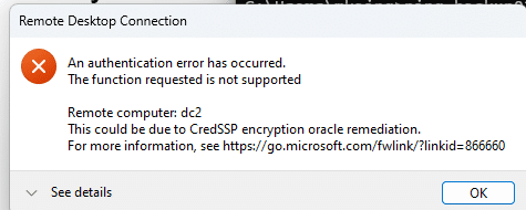 Windows2016-Remote-Desktop-Authentication-Error-CredSSP