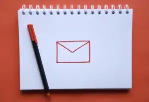 Notebook with Gmail-like symbol